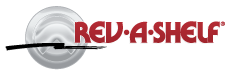 Rev-A-Shelf's logo, copyright by Rev-A-Shelf